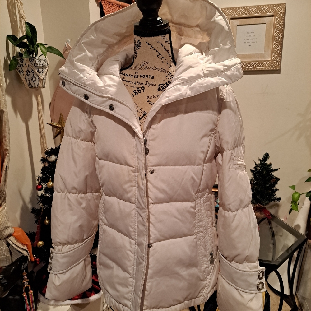 Calvin Klein white winter coat